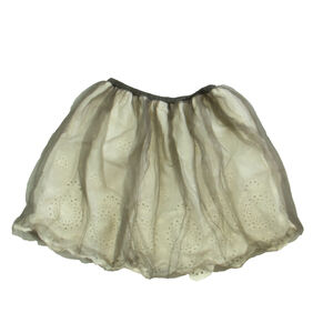 aimama Girls Gray | White Skirt size: 18-24 Months